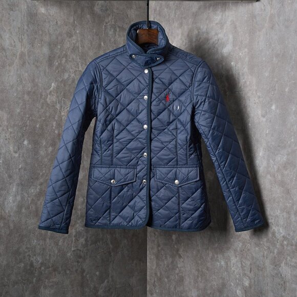 Ralph Lauren Jackets & Blazers - Ralph Lauren Navy Blue Quilted Cotton Jacket